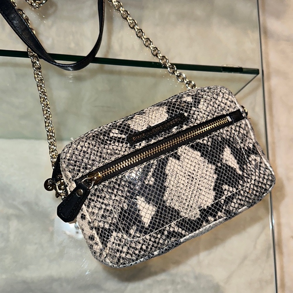 DVF genuine snakeskin mini bag